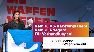 Nein zu USRaketenplänen Nein zu Kriegen Für Verhandlungen [upl. by Nali521]