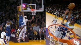 Anthony Edwards almost ENDS Anthony Davis with most insane poster dunk [upl. by Orpah934]