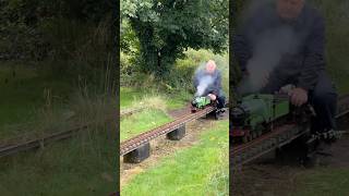 Miniature GNR Atlantic Steam Locomotive 🚂 miniaturerailway steam trains modelengineering [upl. by Blumenfeld]