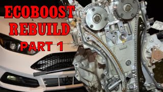 20 EcoBoost Engine Rebuild  Part 1  Initial Teardown [upl. by Atiuqes]