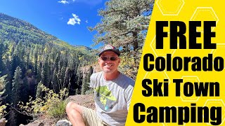 Sitting on a Cliff amp Free Camping Near Purgatory Colorado  Old Lime Creek Boondocking vanlife [upl. by Supat]