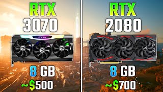 NVIDIA RTX 3070 vs RTX 2080  Test in 7 Games [upl. by Mendive938]