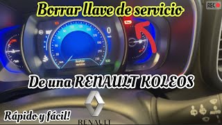 Como resetear la llave de servicio de una RENAULT KOLEOS reset service de Renault KOLEOS [upl. by Elocin]