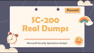 SC200 Microsoft Security Operations Analyst Real Dumps [upl. by Grogan]