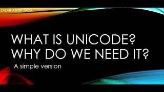 What Is Unicode And Why Do I Need To Use Unicode [upl. by Letney]