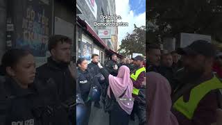 Polizei vs Demonstranten 👮🏻‍♂️🚨🇩🇪 deutschland berlin [upl. by Uah]