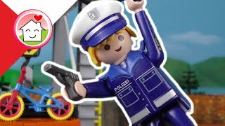 Playmobil policja po polsku Kradzież roweru  Rodzina Hauserów [upl. by Corabella373]