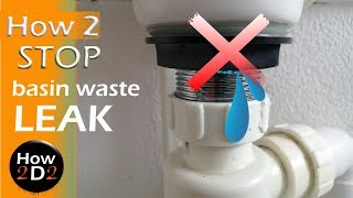 How to fix wash basin waste leak for good How to seal waste [upl. by Anikahs]