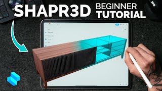 Furniture Design For BEGINNERS in Shapr3D  CAD Modeling for Woodworkers [upl. by Trebeh]