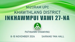 Khawthlang District Inkhawmpui 2024  Pathanni chawhnu [upl. by Ilojne]