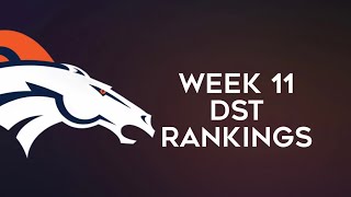 Top 12 DefenseDST Rankings Week 11 Fantasy Football 2024 [upl. by Ruffo]