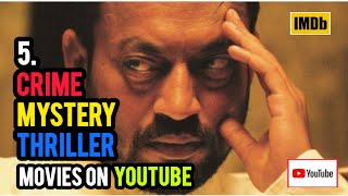 Top 5 Mystery Thriller movies free on YouTube [upl. by Eicirtap]