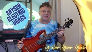 Ukulele Bass Review  Saysen Solidbody Electric Ubass with Kala Round Wound Strings [upl. by Dahc]