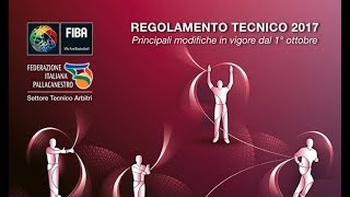 Regolamento Tecnico FIBA  Principali variazioni 2017 [upl. by Acilegna]