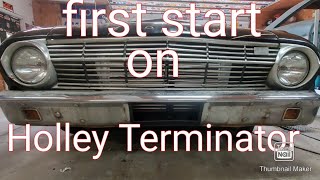 1963 Ford Falcon Turbo 23L first start and drive [upl. by Yelad]