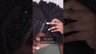 EASILY REMOVE HAIR ELASTICS 😱 hack hairhack hairstyle shorts kitsch [upl. by Jamill]