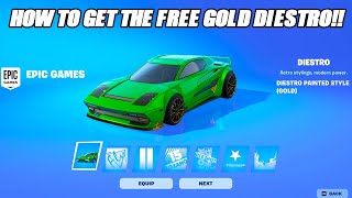 How To Get The NEW FREE GOLD Diestro In Rocket RacingFortnite  Rocket Racing Update [upl. by Crissie]