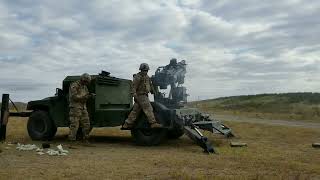 AM Generals 105mm Hawkeye Rapid Fire Demonstration [upl. by Stanwin492]