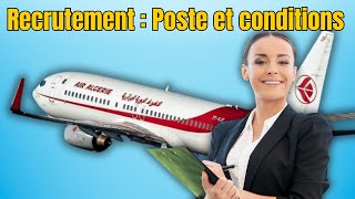 Air Algérie recrute en CDI  Les postes et les conditions [upl. by Purdum]