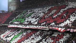 Milan Cagliari 41 Curva Sud Milano COREOGRAFIA STUPENDA PRIMA DELLA PARTITAIN HQ [upl. by Vedetta418]