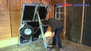 Productdemonstratie Walltrailer AanhangerAanhangwagen [upl. by Tiffa698]