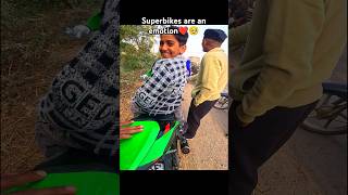 Spreading Happiness❤️🥰 publicreaction zx10r z900 bikelife bikelove reaction [upl. by Aramaj]