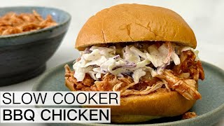 SLOW COOKER BBQ CHICKEN [upl. by Ahsener]