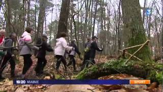 La Marche Nordique présente au Cross OuestFrance [upl. by Lybis]