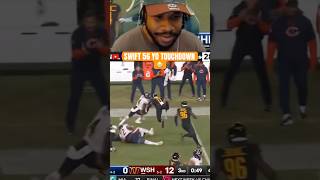 D’ANDRE SWIFT 56 YARD TOUCHDOWN VS COMMANDERS 😱 chicagobears nfl [upl. by Levon]