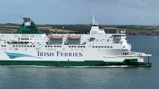 MV Isle of Innisfree Eastbound in the Milford Haven Waterway 28724 [upl. by Adaline383]