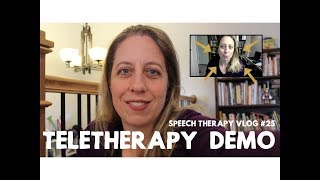 How to do Teletherapy  A Demo  speechtherapy vlog 25 [upl. by Ellehcin]