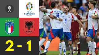 Italien dreht das Spiel  Rote Karte und italienischer Dusel  Italien vs Albanien 21  EM 2024 [upl. by Esineg]