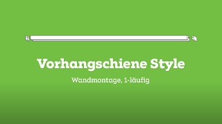 mömax Montageanleitung  Vorhangschiene Style 1läufig Wandmontage [upl. by Aronaele]