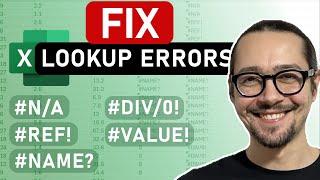 Fix XLOOKUP errors and never make them again [upl. by Ahsaenat]