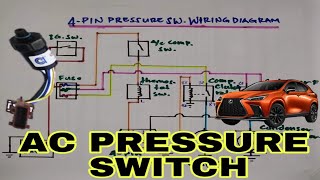 4 PIN AC PRESSURE SWITCH WIRING DIAGRAM BASIC CONNECTION [upl. by Relyat]