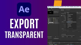 How to export transparent video in after effects [upl. by Sivraj117]