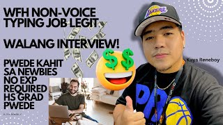 WFH NO INTERVIEW  nonvoice for JOB SEEKERS  APPLY NOW  KUYA RENEBOY [upl. by Oraneg]