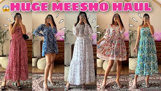 Trendy MEESHO Dresses Haul💕Starting at Rs248  Try On Haul  Rupal Yadav meesho [upl. by Aimahs820]