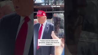 Trump visits Hurricane Heleneravaged Valdosta Ga [upl. by Lydon588]