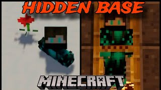 HIDDEN SECRET BASE IN SNOW minecraft viralvideo [upl. by Ariahaj]