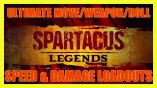 SPARTACUS LEGENDS  ULTIMATE DAMAGEROLL MOVE amp WEAPON SPEED LOADOUTS  BEST CLASS IN THE GAME  HD [upl. by Mathia]