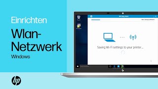 Einrichten Ihres HP LaserJet Druckers in einem WirelessNetzwerk unter Windows  HP Support [upl. by Inaja]