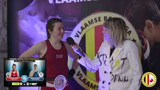 PostFight Interview met Belgisch kampioen Sarah Renders van Liberty Boxing Gym [upl. by Lusty]