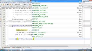 JAVA Netbeans in Hindi 17  File Open DialogBox [upl. by Zerelda520]