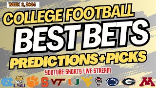 CFB Top 25 Best Bets  Predictions  Picks For College Football Week 2 [upl. by Michaud]