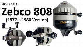 Zebco 808 1977  1980 version Vintage Spincast Fishing Reel Service Video [upl. by Tatianna]