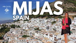 Beautiful MIJAS Costa del Sol 🌞🇪🇸  MALAGA SPAIN Day Trip [upl. by Nosnej]