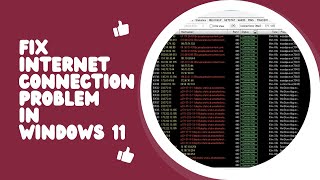 Fix Internet Connection Problem in Windows 11 [upl. by Godiva]