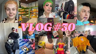 VLOG 30 Haar blonderen Veel pakketjes amp Vintage shoppen [upl. by Lashoh]