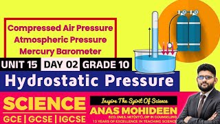 G10  U15  HYDROSTATIC PRESSURE  DAY 02  10TH OF OCT  SCIX SCIENCE CLASS  ANAS MOHIDEEN [upl. by Aicilif]